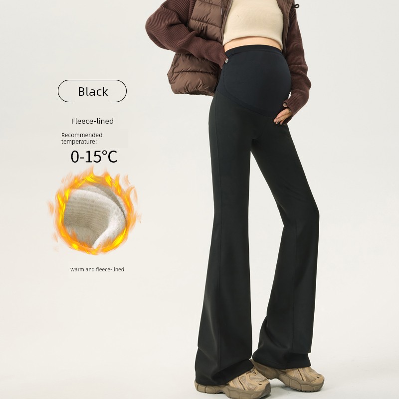 Maternity Pants for Outdoor Wear, Spring and Autumn Style, Slightly Flared, Suitable for Pregnant Women, Do Not Squeeze the Belly, Do Not Slip Down, for — 2
