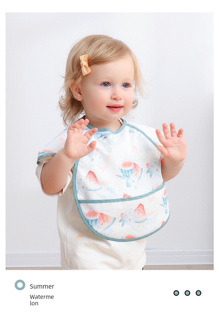 Babies' Baby Food Supplement Sleeveless Summer Eating Bib — 26
