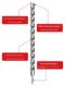 Impact drill bit electric hammer square handle four-pit drill bit lengthened electric drill bit through wall concrete drill bit 350 500 1 meter