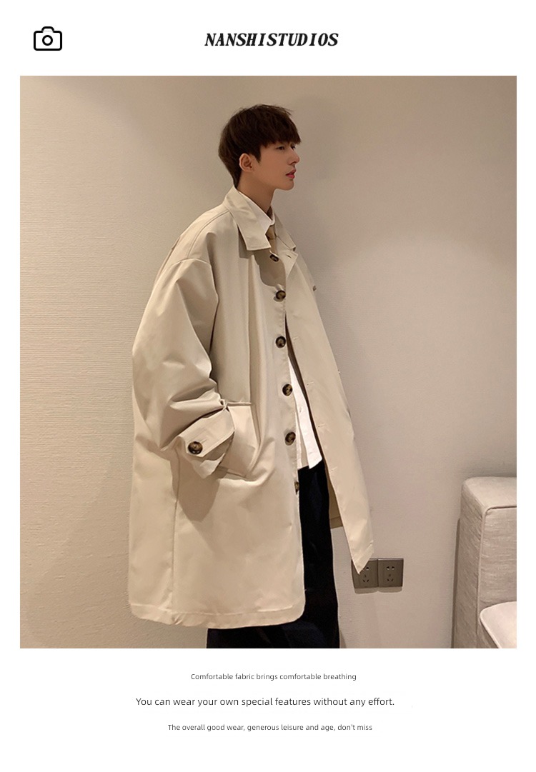 Medium and long term Spring and Autumn Versatile leisure time man Windbreaker