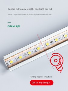 Weld-Free Linear Led Sensor Light Strip Embedded in Cabinets, Wardrobes, and Wine Cabinets with Hand-Scan Human Body Sen