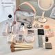 Japanese Seiko woven silver powder makeup bag wash 2025 new portable large capacity travel product storage bag