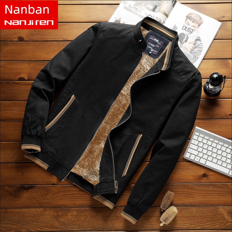 NGGGN Self-cultivation keep warm Autumn and winter man loose coat
