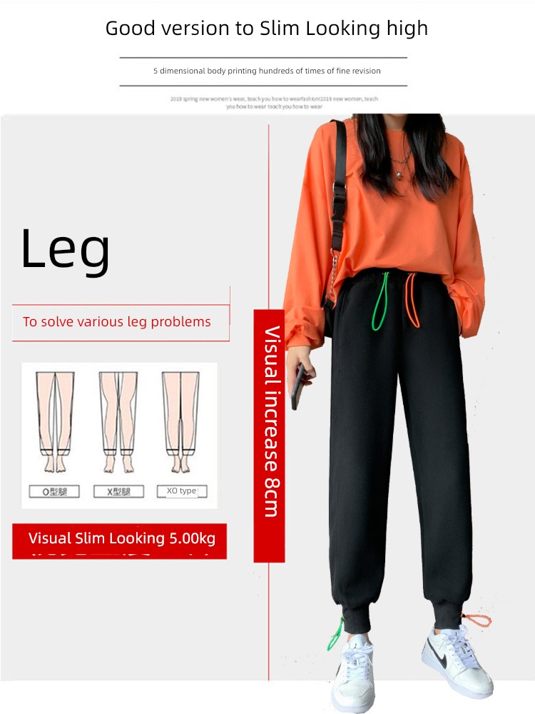 female Autumn and winter thickening High waist leisure time Nine points Leggings