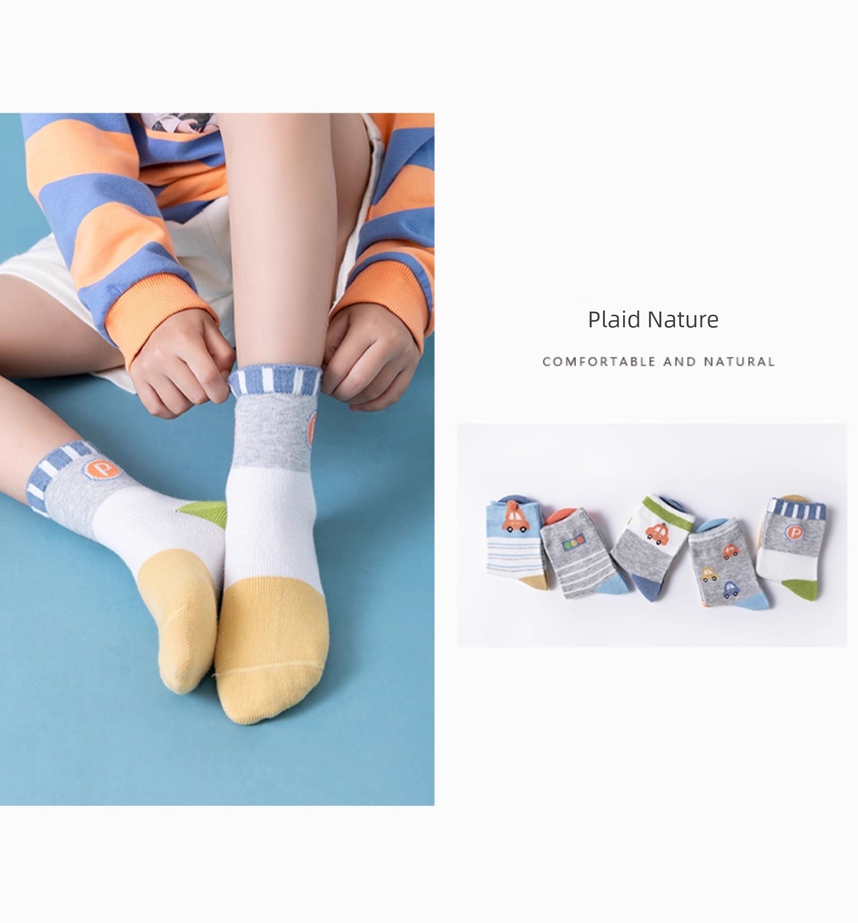Pure Cotton Spring & Fall Thin Kid Cartoon Children's Socks — 10