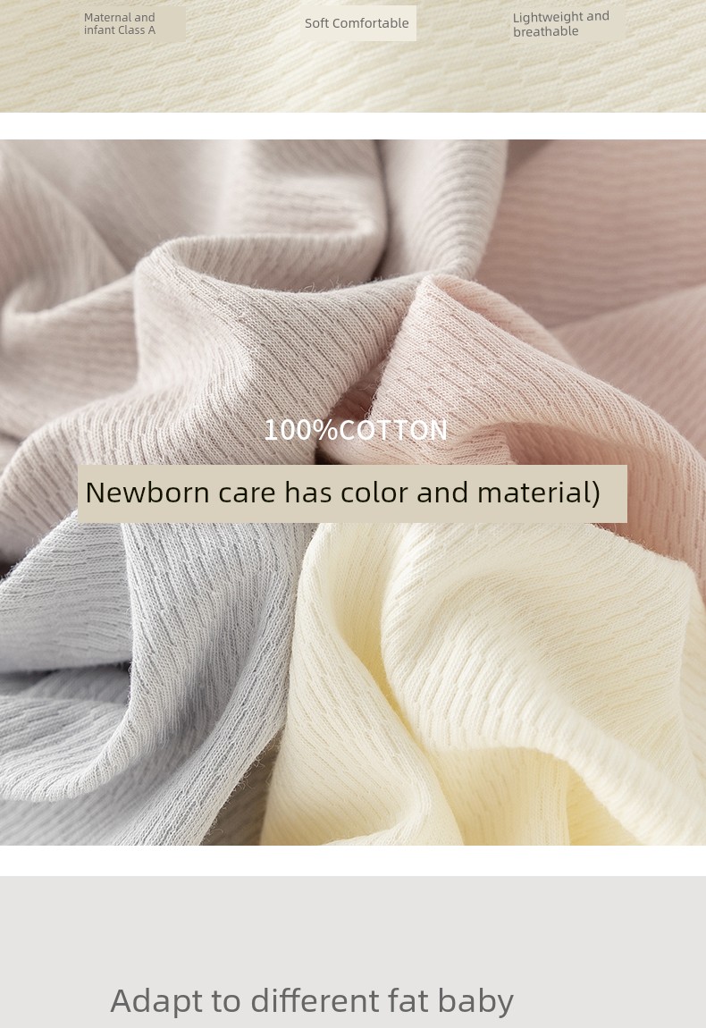 Guiqi Bear Newborn Spring and Autumn Long-Sleeve Romper Pure Cotton Monk-Style Clothes Baby Tie-Up Jumpsuit Autumn Outfit — 10