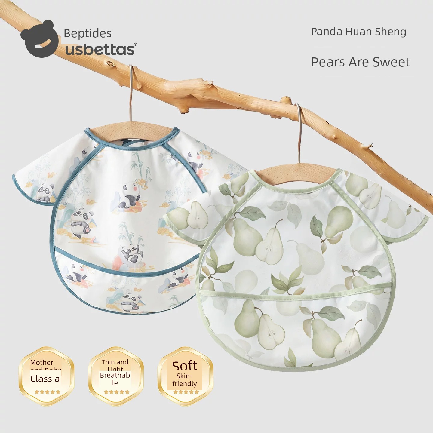 Babies' Baby Food Supplement Sleeveless Summer Eating Bib — 8