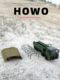 JKM1/64 Howo 8X8 integrated metal car model balance shaft military truck toy car collection gift ornaments
