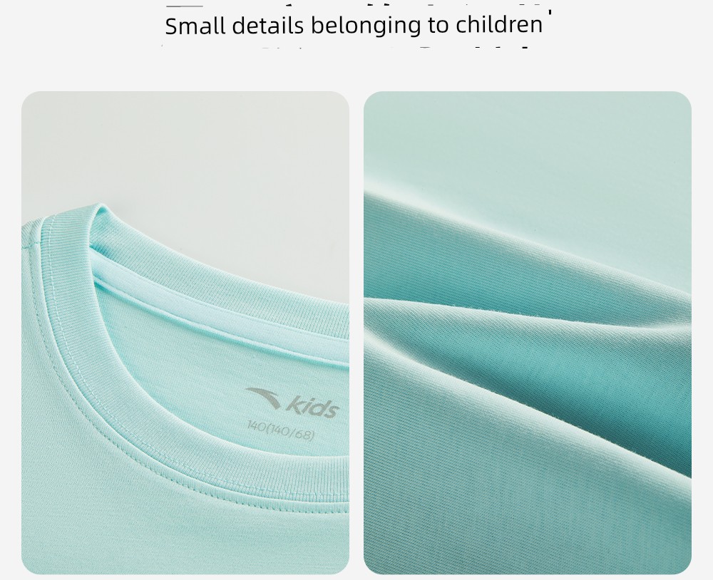Anta Kidsren's Long-Sleeved T-Shirt Long-Sleeved Outdoor Sports Quick-Drying Boys' Short-Sleeved 2026 Spring & Fall New Youth Kidsren's Clothing — 36