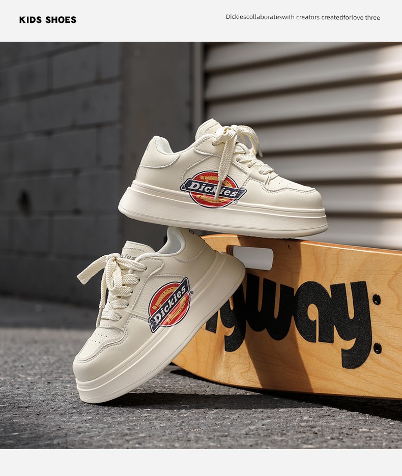 Dickies Medium and Large Children's Sports Shoes for Boys and Girls 2026 Autumn New Thick-Soled Height-Increasing Children's Casual Sneakers — 14