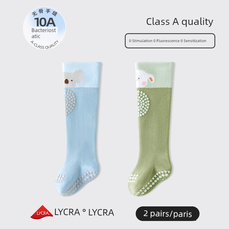 Baby Knee-High Socks for Spring and Autumn, Non-Slip, Over-The-Knee Floor Socks, Class A, Non-Tightening, Knee Protection, Crawling and Walking Cartoon — 6