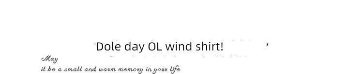 Li xiaosa Fat mm Long sleeve temperament Sagging sensation Ribbon shirt