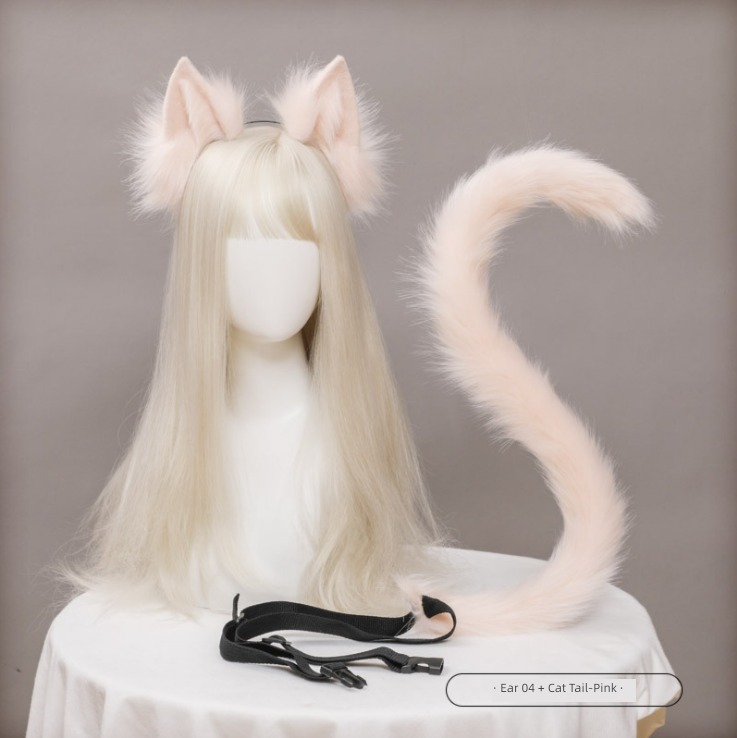 Girlish heart cosplay hair hoop tail Kitty Ears
