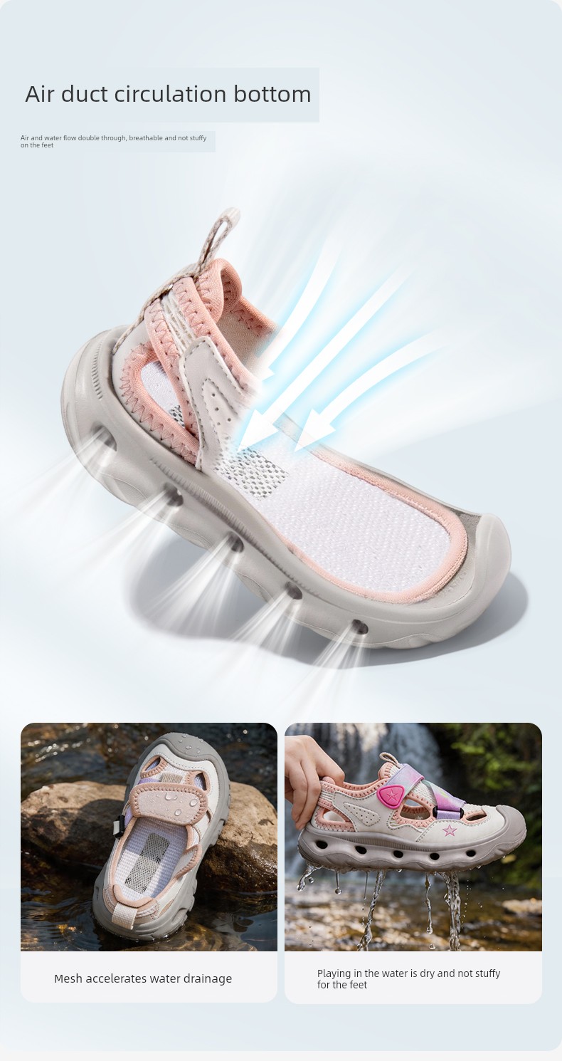 Xiaomi Children's Sandals, Closed-Toe Kids' Shoes, Summer Soft-Soled Breathable Outdoor Beach and Water Shoes for Boys and Girls — 6