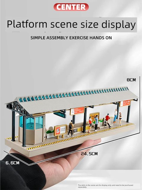 Fuxing high-speed rail model simulation platform overpass toy accessories