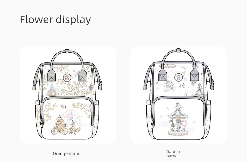 Bubbletree Mommy Bag Large Capacity Mother and Baby Lightweight Bag for Going Out New Style Multi-Functional Backpack — 52