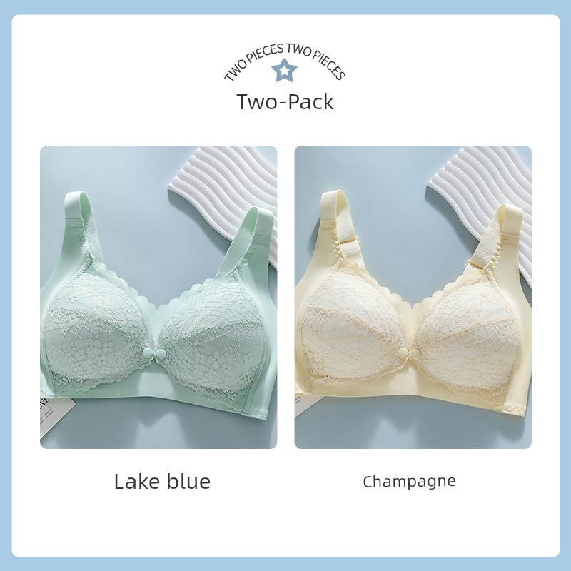 October Queen Front-Button Nursing Bra for Summer, Gathers and Supports Side Breasts, Special Maternity Bra for Breastfeeding during Pregnancy and — 7