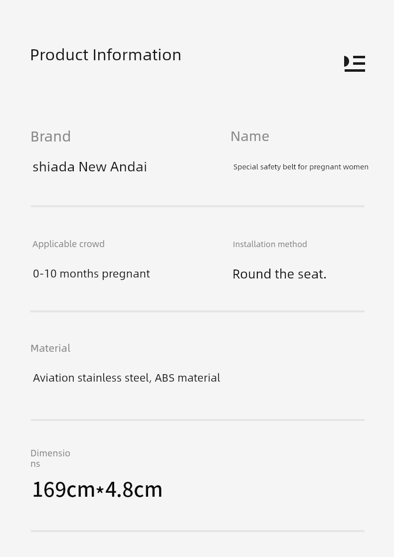 Pregnant Women's Safety Belt Car Special Belly Support Anti-Strangulation Belly Mid-Pregnancy Driving Car Driving Handy Gadget Fixed — 23