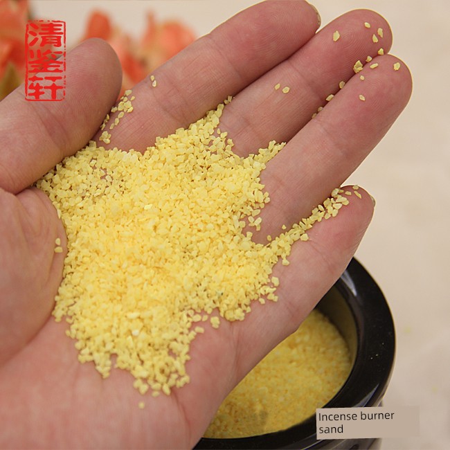 New Incense Burner Filling Special Sand Thai Amulets Easy to Clean Yellow, White and Black Three-Color Incense Burner Sand Cover
