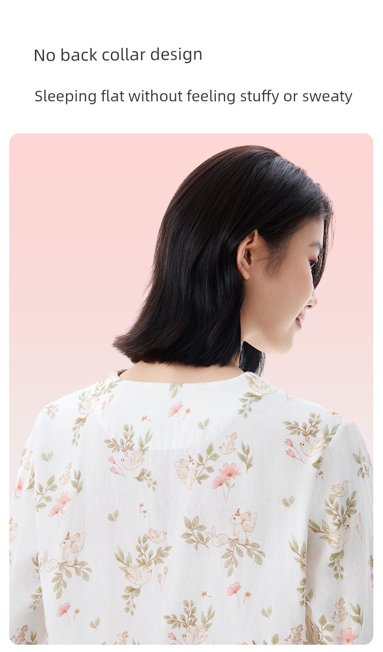 [New Product] Cotton Era Maternity Gauze Home Clothes Pure Cotton Comfortable Nursing and Postpartum Pajamas for Women — 14