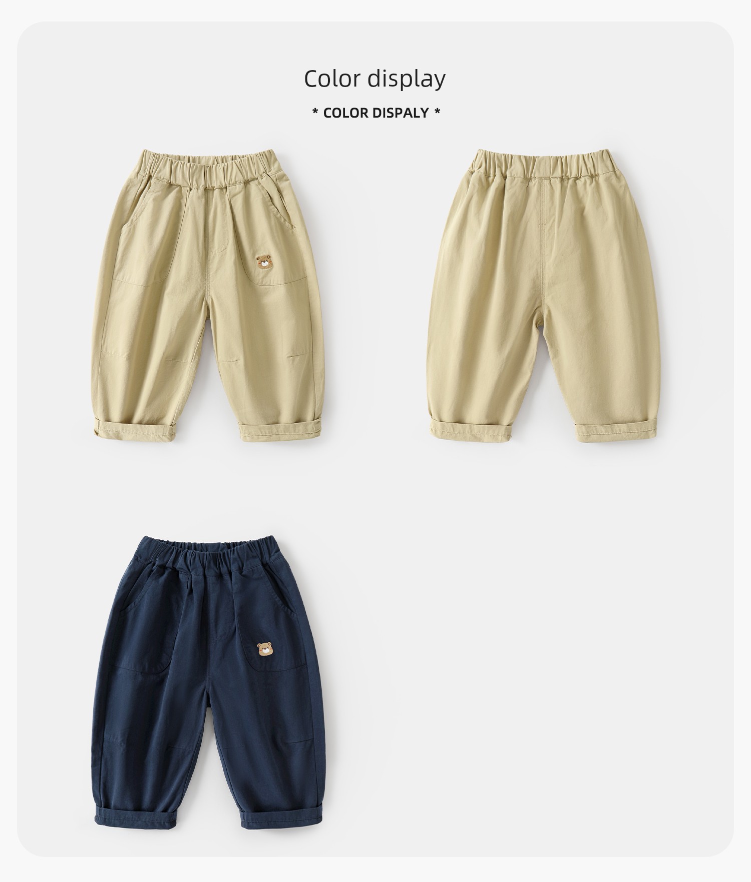 Children's Pure Cotton Pants Spring and Autumn Style Boys' Casual Pants 2026 New Model Baby Autumn Clothing Girls' Long Pants Autumn Outfit — 14