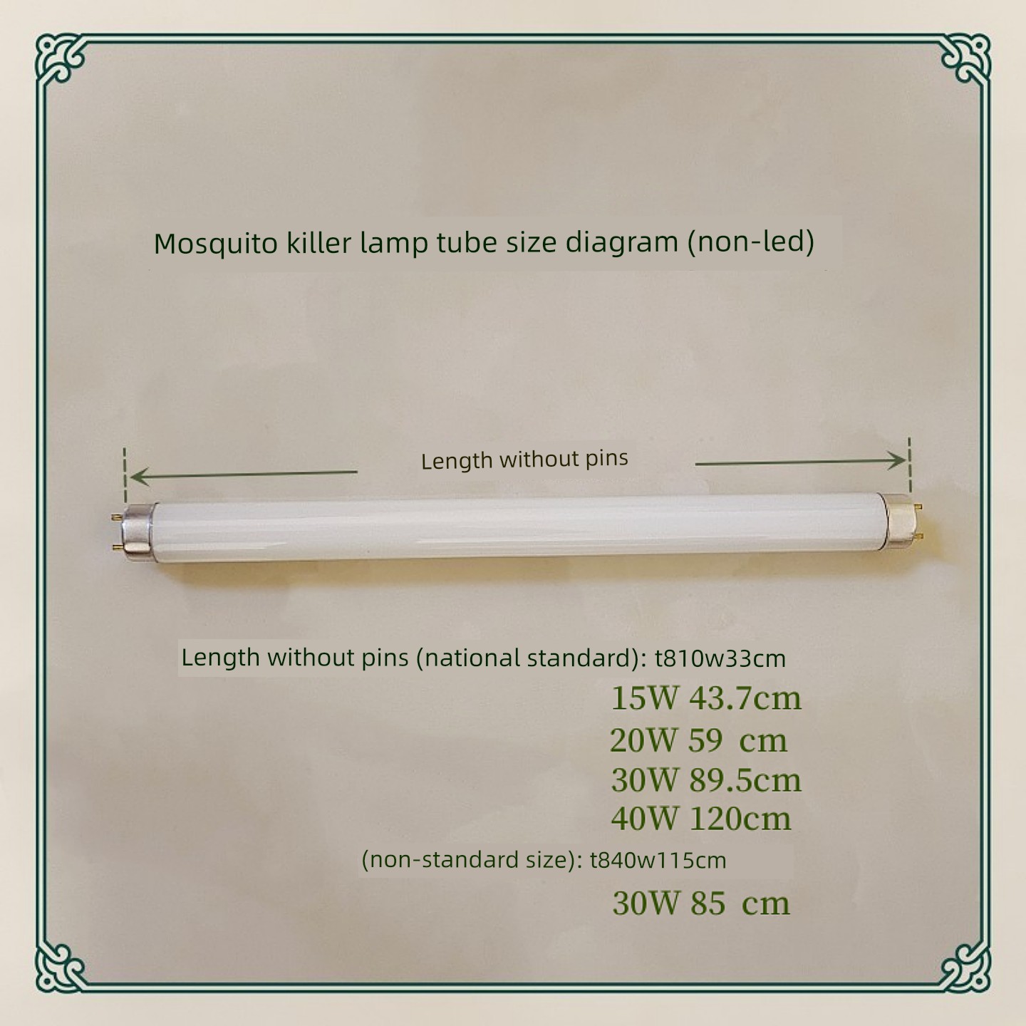 T8 Mosquito-Killing Lamp Tube Fly Killer Lamp Household Mosquito-Attracting Lamp Tube 10W15W20W30W36W Ultraviolet Lamp Bl Qili