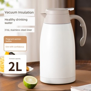 Insulated Kettle for Home Use, Large Capacity 304 Stainless Steel Thermos, Hot Water Bottle, Hot Water Kettle Cup 316
