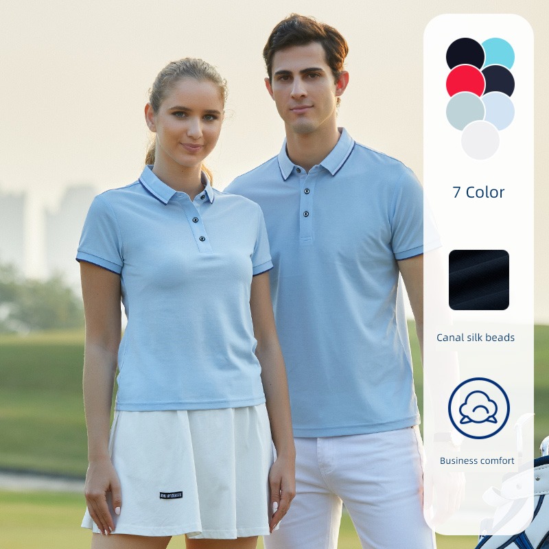 golf man Lapel outdoors motion pleasantly cool Short sleeve