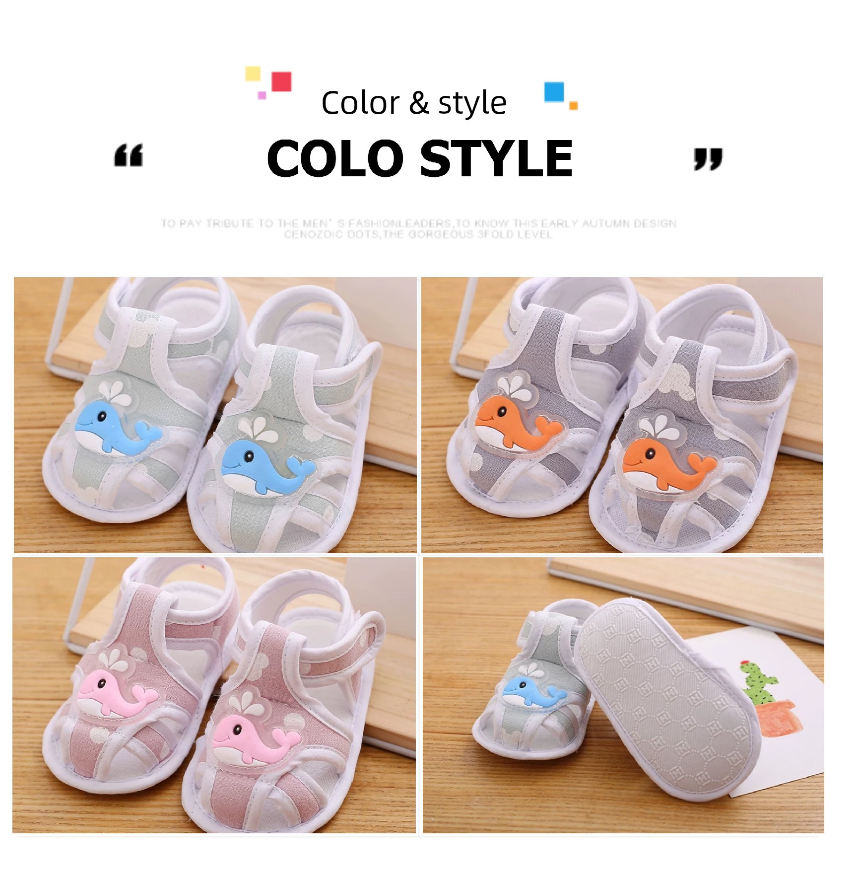 Summer 0-1 Years Old Breathable Non-Slip No Heel Slippage Baby Shoes — 16
