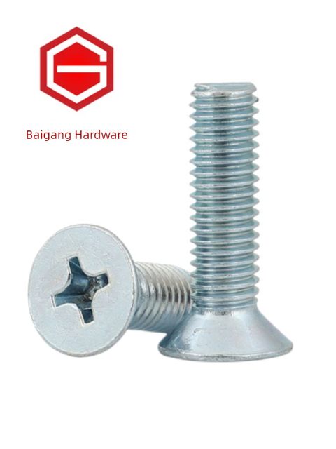 GB819 flat head countersunk cross screw galvanized flat head cross machine tooth screw flat machine M5M6M8M10M12