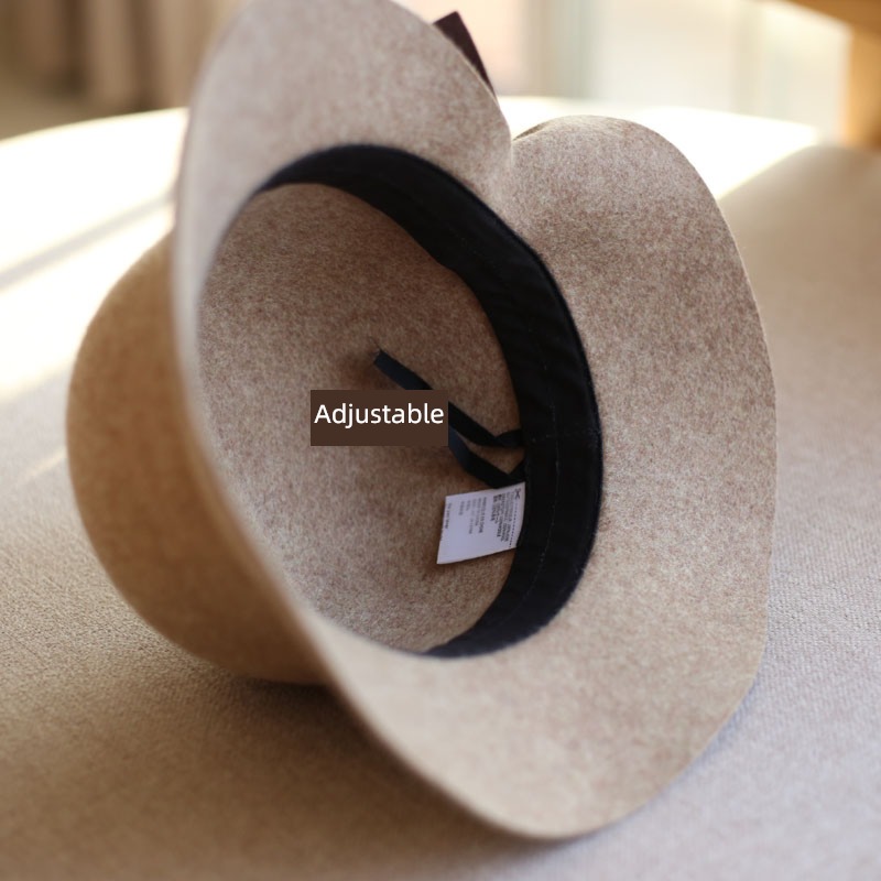 Sun hat Autumn and winter Wool grace female formal hat