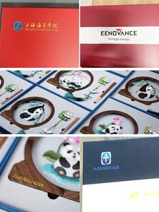 Suzhou Embroidery Panda Ornaments Three-Piece Gift Set with Box, Chinese Characteristic Business Cultural and Creative G