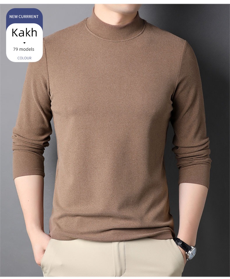 Romon man keep warm Undershirt Sweater Long sleeve T-shirt