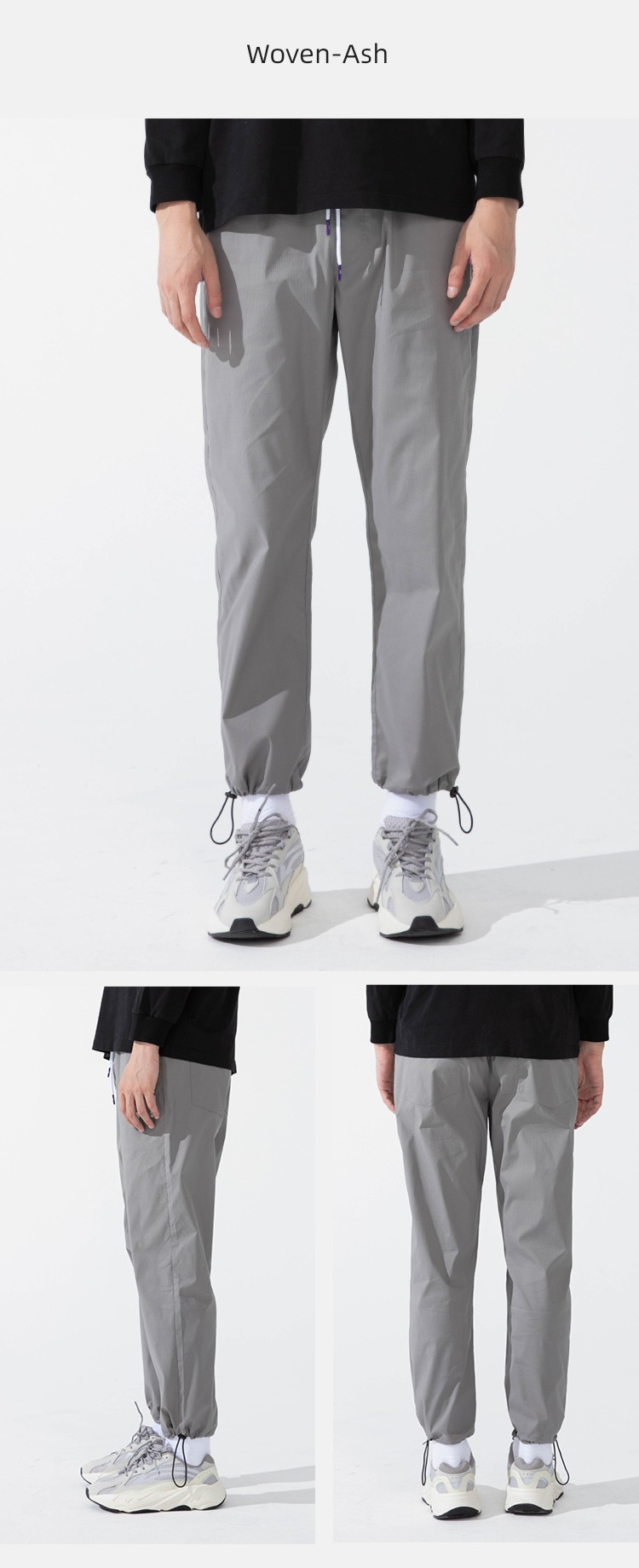 UZIS male easy grey Basketball American style Sports pants