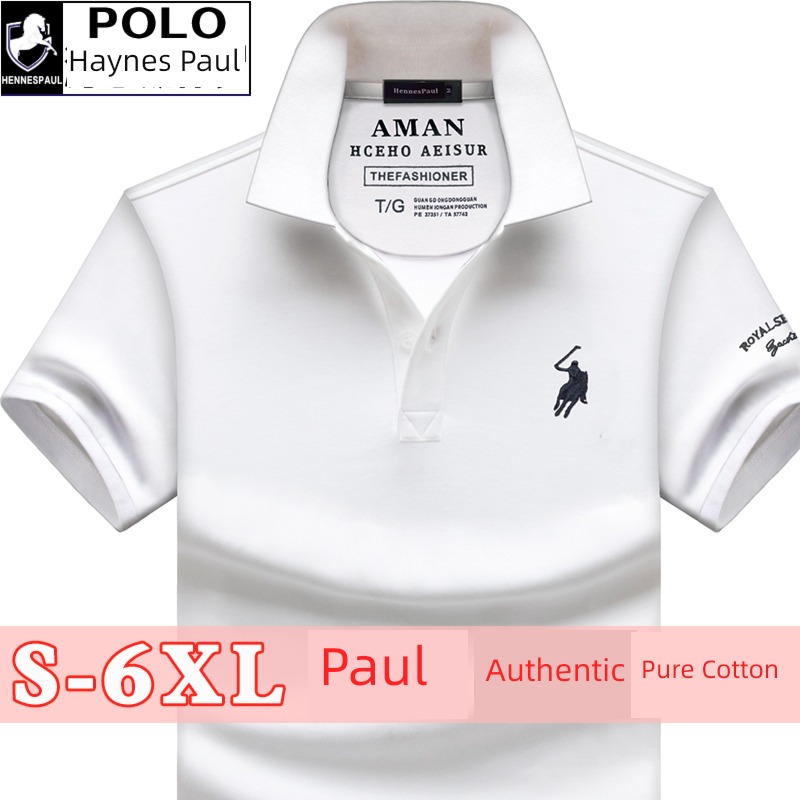 tide Paul man leisure time Lapel Half sleeve Polo shirt