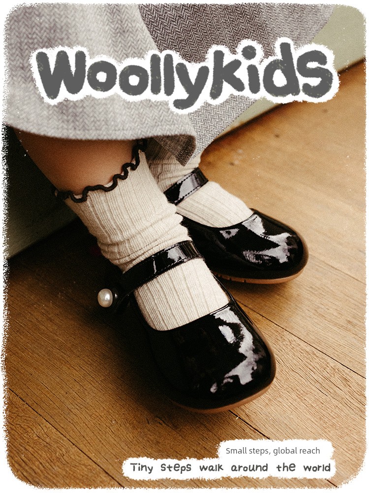 Woollykids Australian Mini Princess Pele Shoes for Girls, Genuine Leather Patent Leather Performance Toddler Shoes — 2