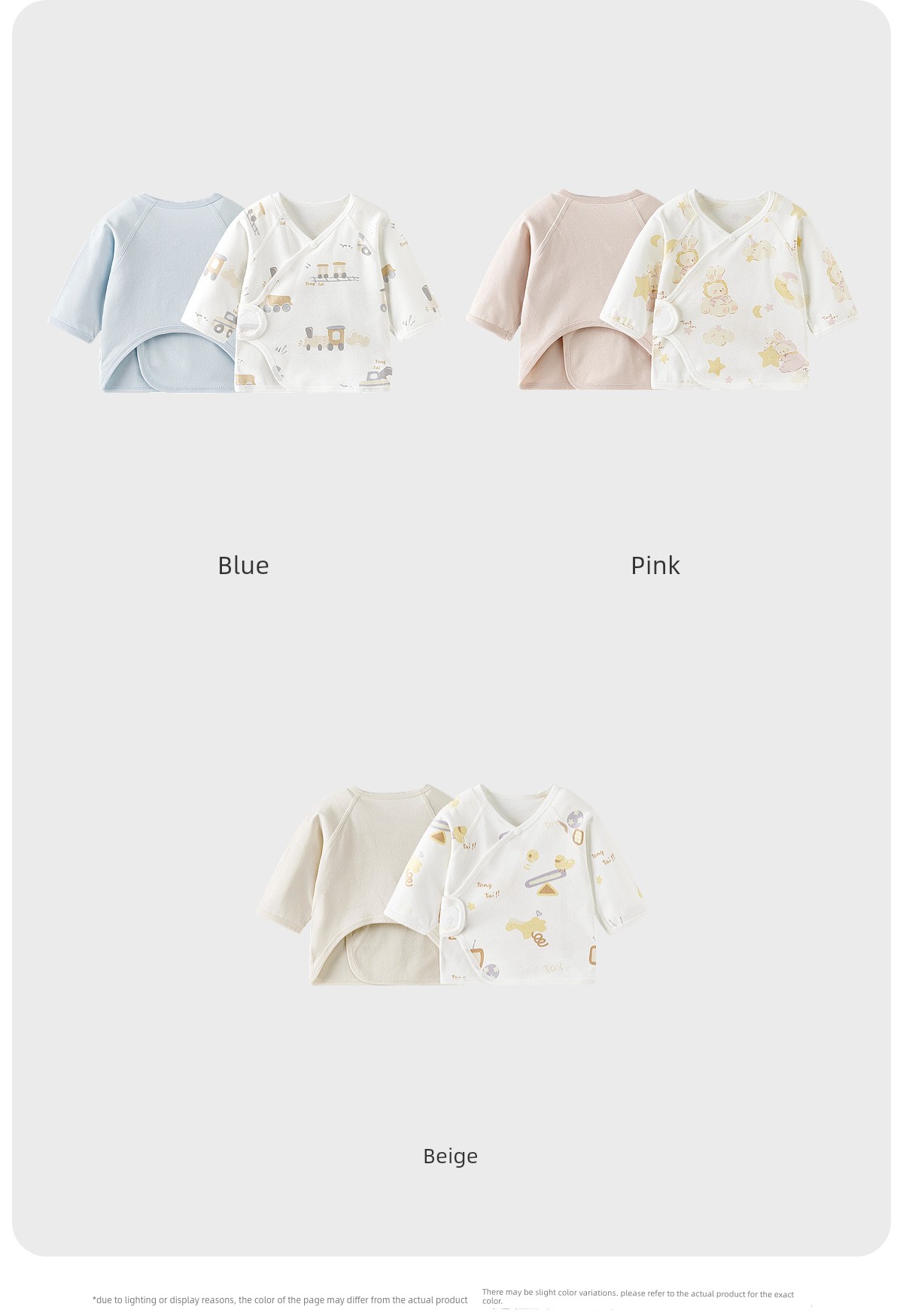 Tongtai Baby Half-Back Shirt, Spring and Autumn Pure Cotton Newborn Clothing, Monk-Style Outfit, Newborn Baby Belly-Protecting Top, Full-Month Outfit — 22