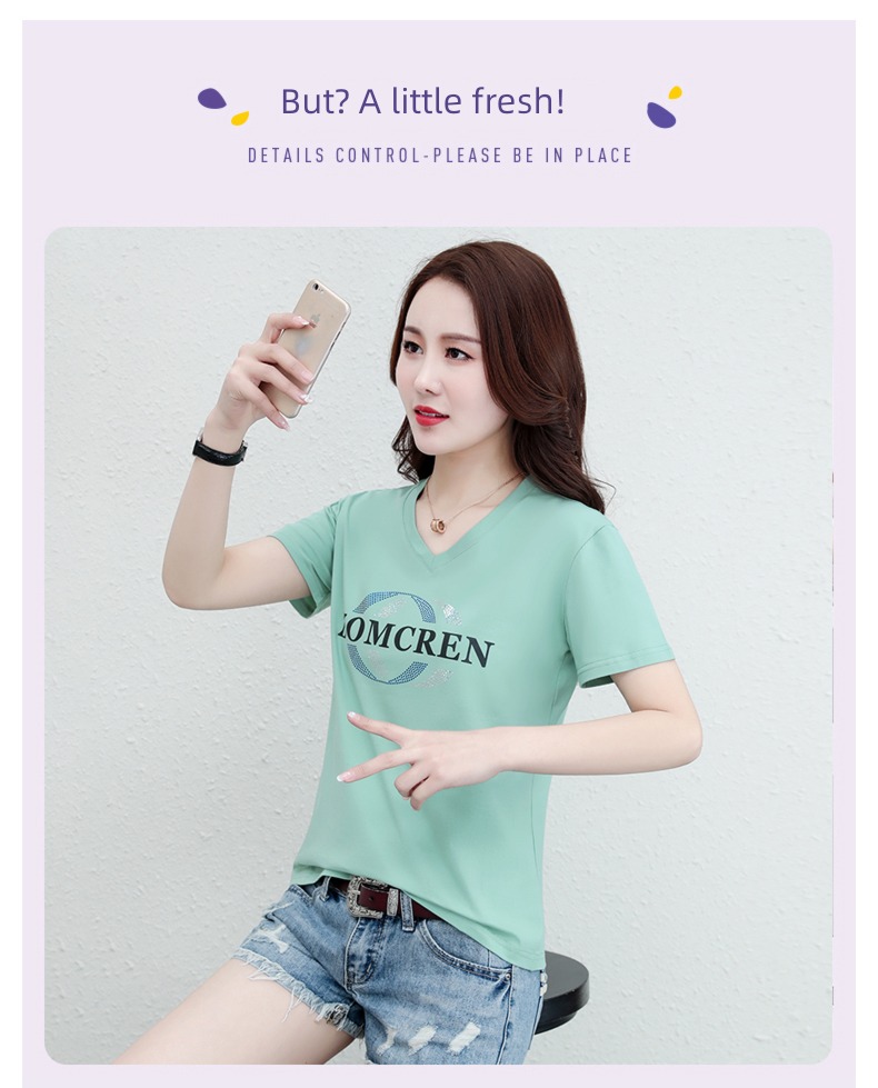 ma'am easy pure cotton black jacket Short sleeve T-shirt