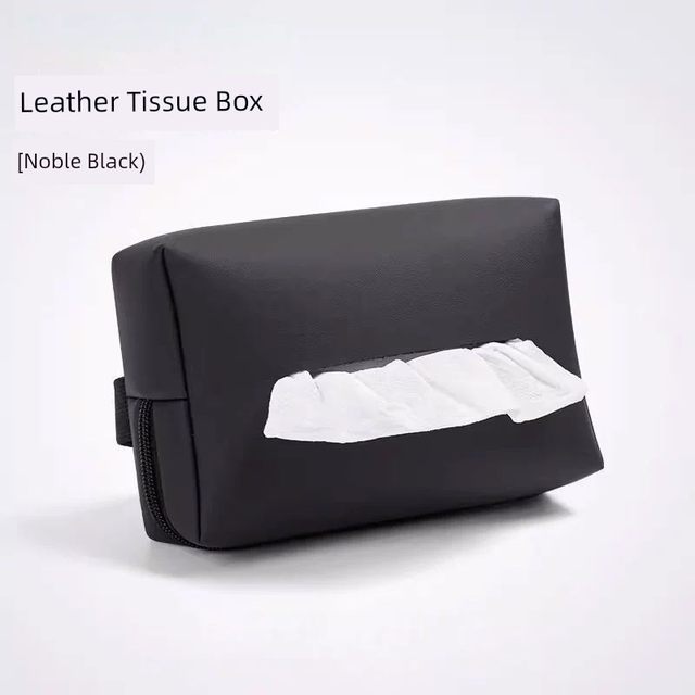 Car tissue box armrest box seat paper hanging car napkin bag paper storage car high-end sense