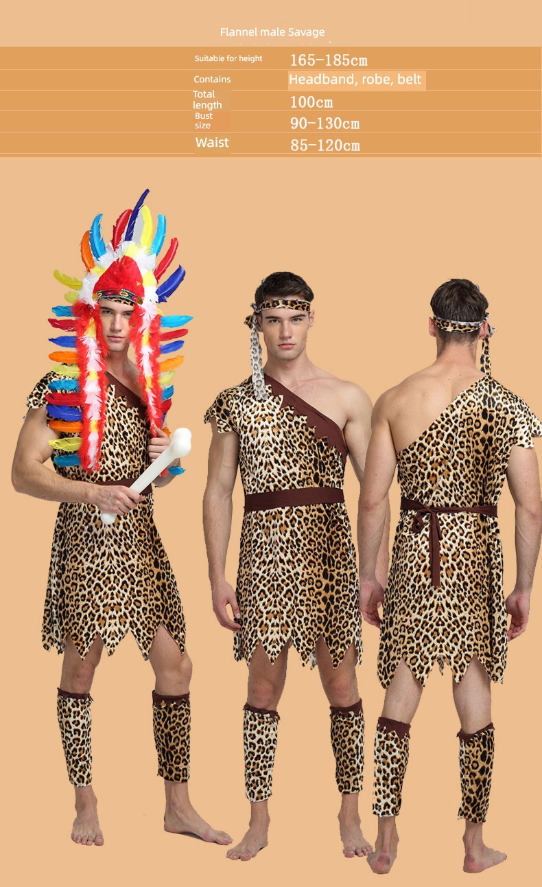 aboriginal The Humans Indian Leopard Print Halloween clothing