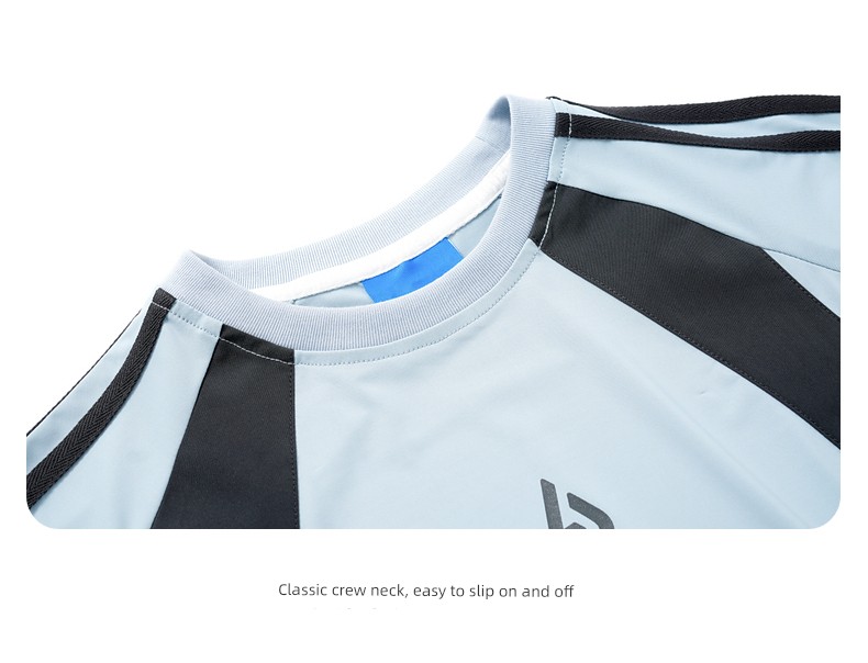 Boys' Summer Outdoor Color-Blocking Sports Quick-Dry Short-Sleeve Set 2026 New Model Youth Children's Ice Silk Two-Piece Set — 36