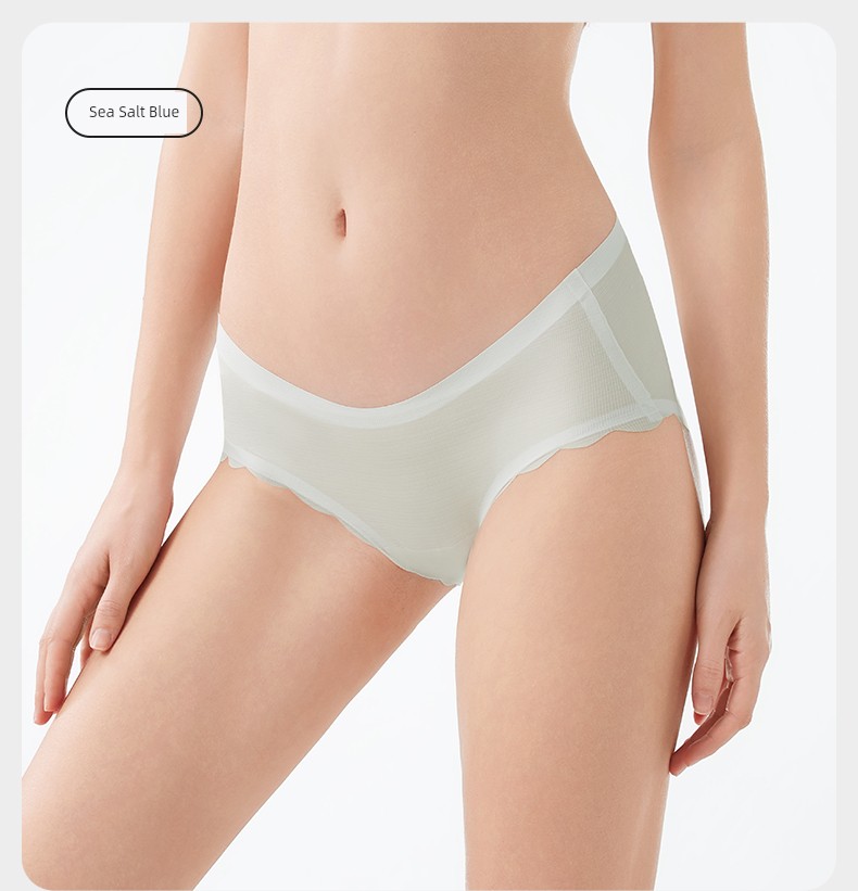 October Crystal Maternity Underwear Invisible Low-Waist Antibacterial Postpartum Lightweight Breathable Ice Silk Pants for Early, Mid, and Late Pregnancy — 27