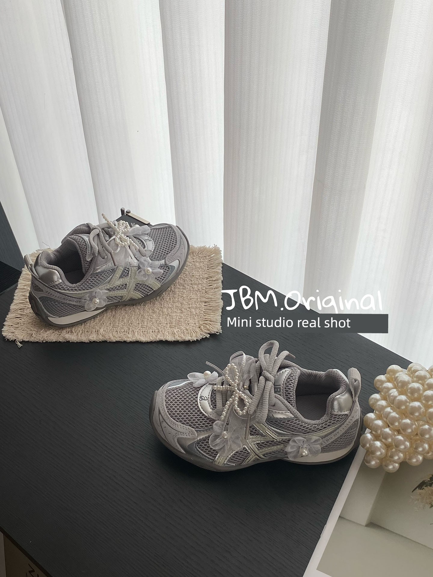 Jbm New Autumn Style Girls' Fairy-Style Soft-Soled Sneakers, Korean Children's Casual Sports Shoes That Can Be Paired with Princess Dresses