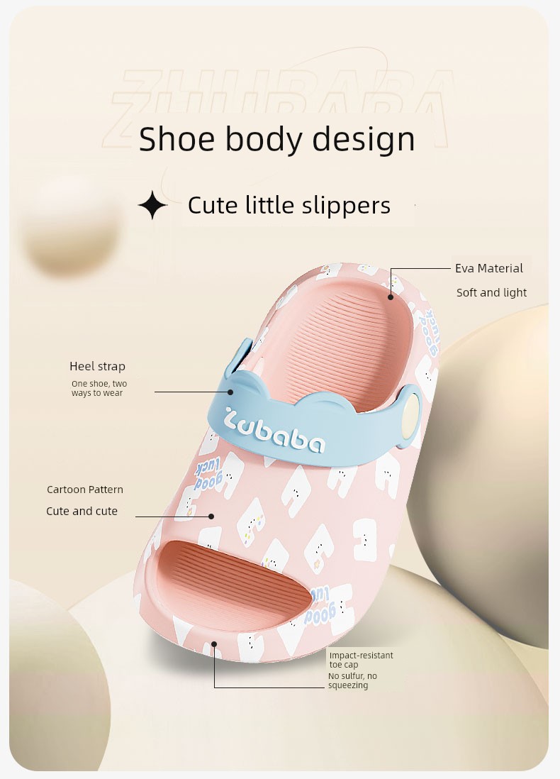 Pig Daddy Baby Slippers for Girls Summer 1-3 Years Old Indoor Non-Slip Slippers for Infants and Toddlers Boys Children's Slippers — 5