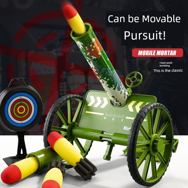 Italian gun children mortar toy cannon tank missile launcher ejection rocket howitzer boy