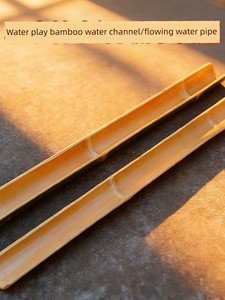 Fresh Bamboo Split in Half for Garden Use, Bamboo Water Channel, Water-Catching Bamboo Tube, Wall-Mounted Fence, Decorat
