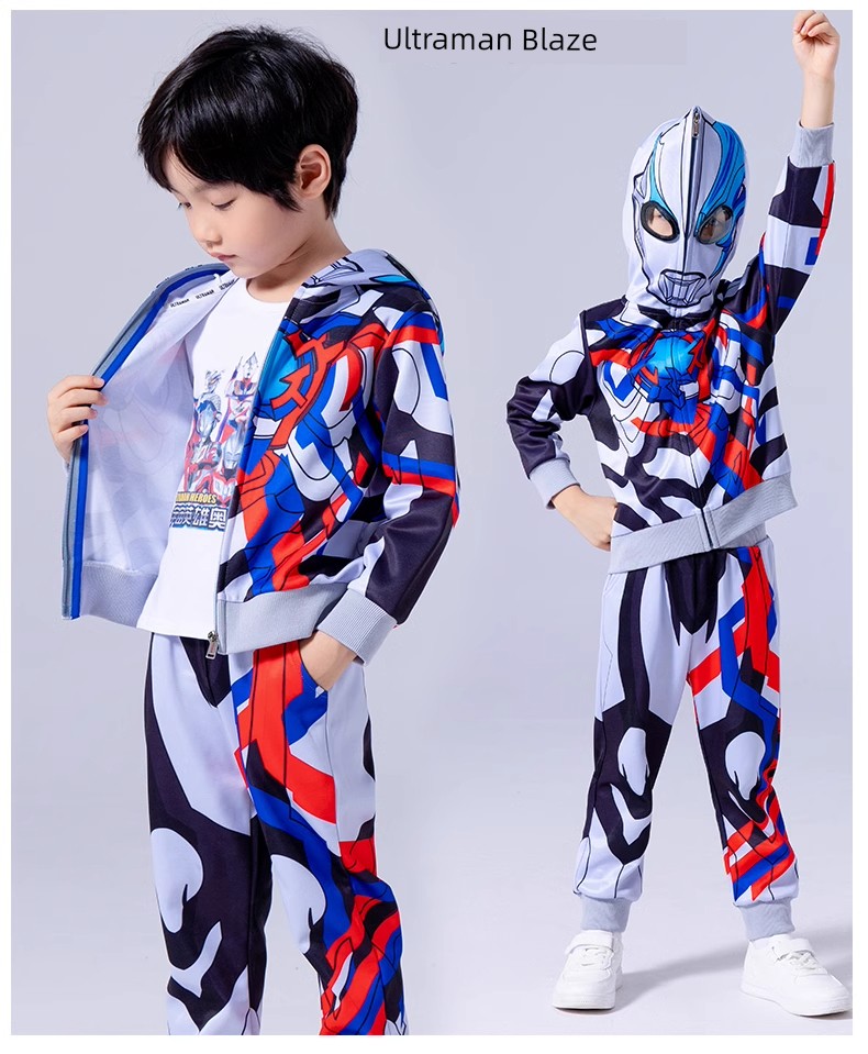 2026 New Genuine Ultraman Clothing Children's Set Boys' Spring and Autumn Sports Outfit Boys' Zero Children's Clothing — 18
