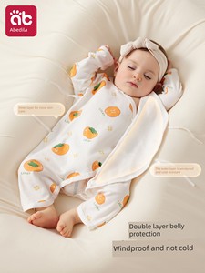 Newborn Baby Clothes Size 52, 9-Month-Old Dopamine Autumn and Winter Outfit, All-Season Pure Cotton Baby Romper