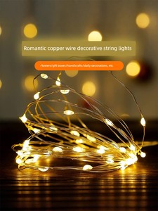 Led Copper Wire Lights, Flashing String Lights, Birthday Atmosphere Lights, Birthday Flower Bouquet Gifts, Starry Sky De