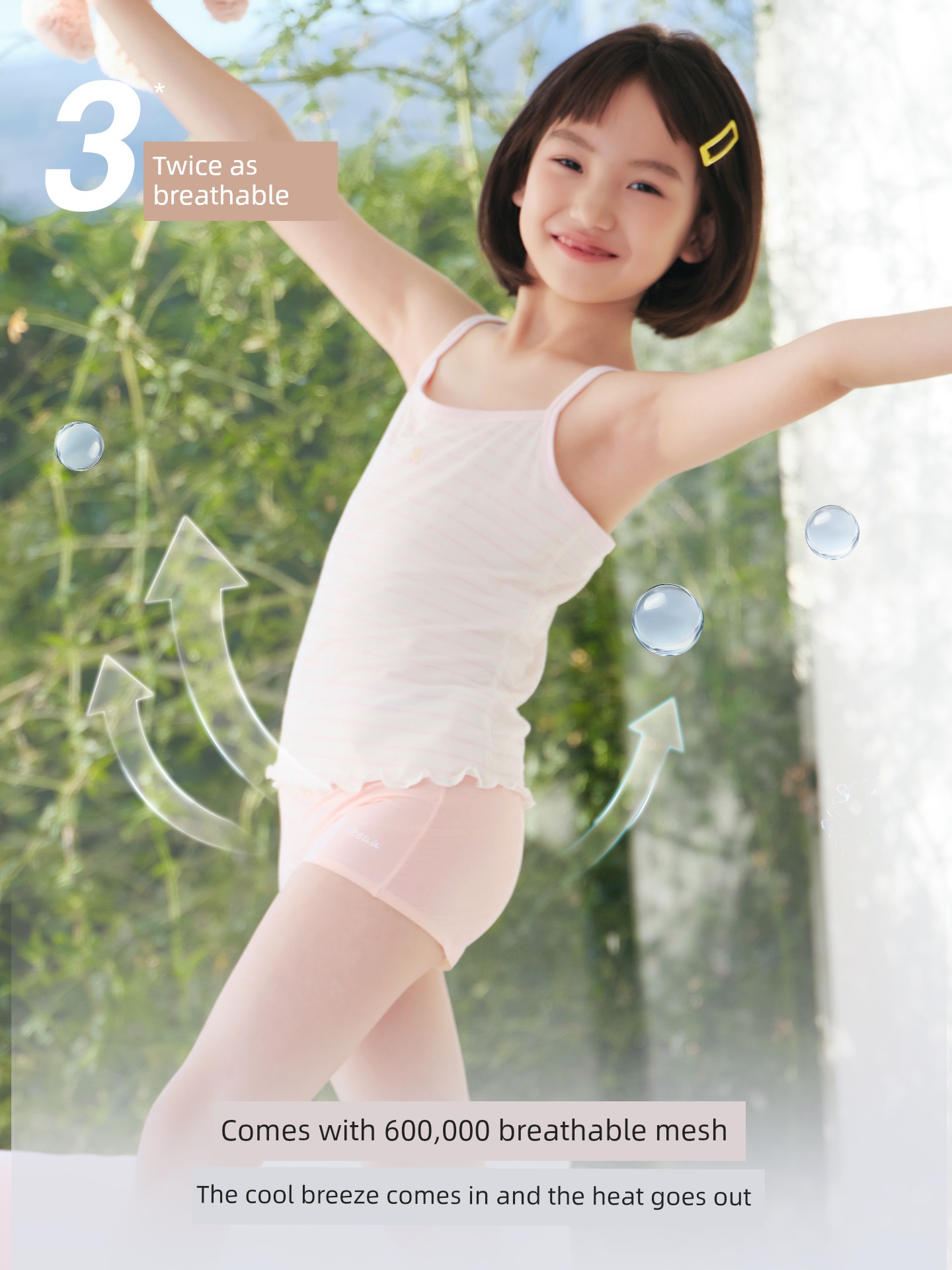 Likeuu【Ice Silk】Children's Underwear for Girls, Summer Thin, Cool-Feeling, Triangle and Boxer Shorts for Boys, Class a — 2